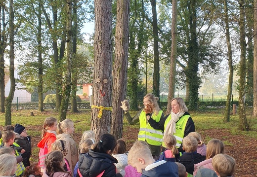 Bezoek Wervetuinbos met het 1ste leerjaar